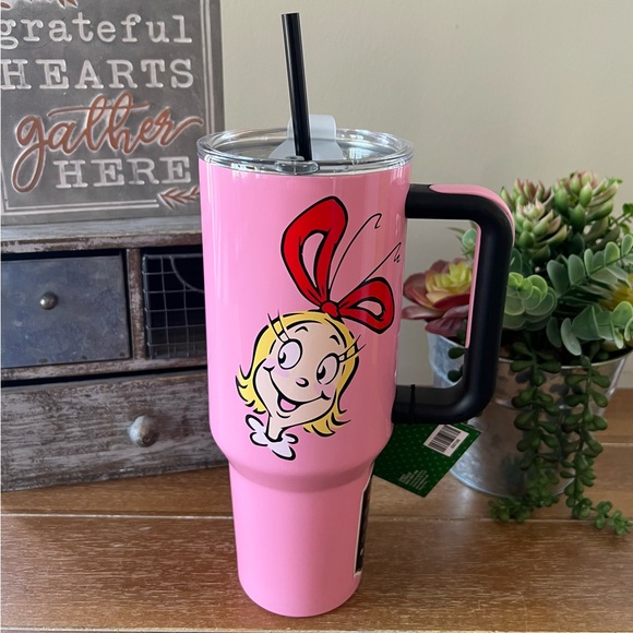Brand New 40oz Grinch Cindy Lou Who Stainless Steel Tumbler - Picture 4 of 5